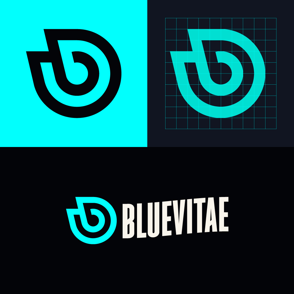 bluevitae logo twitch design